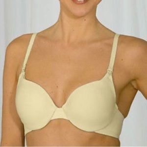 La Leche League Nursing Bra size 32D nude